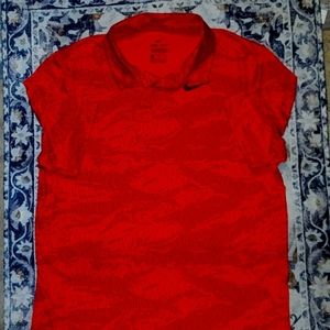 Youth Athletic Nike Dri-Fit Polo Shirt with Button Down Collar, in size …